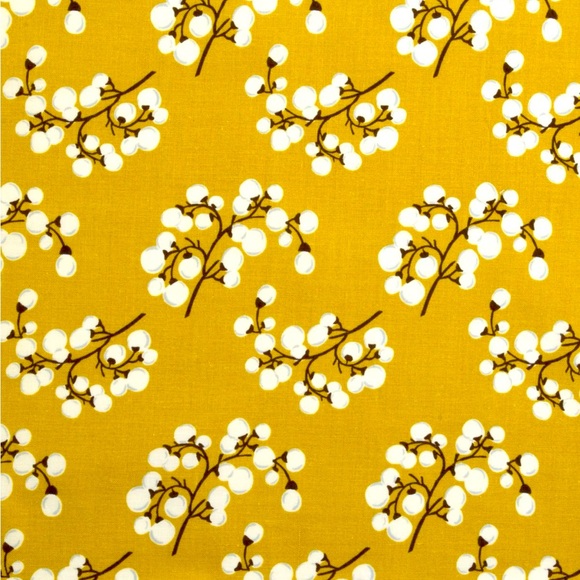 Oversized Mustard Yellow Cotton Scrunchie - Picture 3 of 3